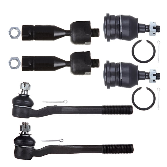 ECCPP - 6PCS Front Inner Outer Tie Rod End Upper Ball Joint Compatible Fit 1996-2002 For Toyota For 4Runner Suspension Kit