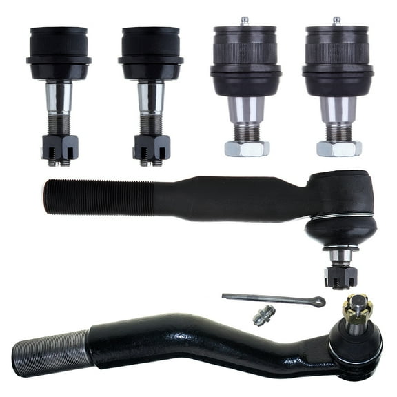 ECCPP - 6PCS Front Outer Tie Rod End Lower Upper Ball Joint For Ford Excursion For Ford For F-250 Super Duty For F-350 Super Duty For F-450 Super Duty For F-550 Super Duty Suspension Kit