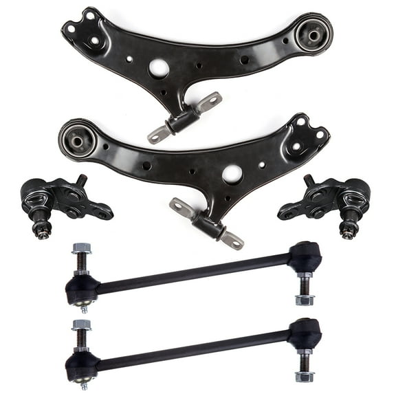 ECCPP 6PCS Front Suspension Kit for 2002-2006 for Toyota Camry 2002-2006 for Toyota Highlander Lower Control Arm Sway Bar End Link Lower Ball Joint