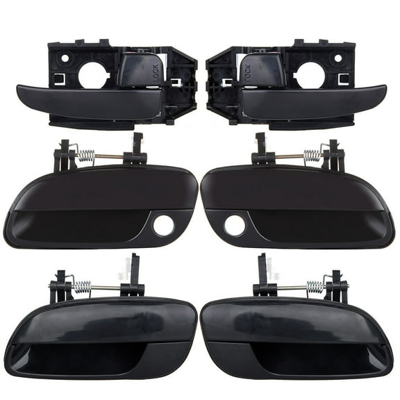 ECCPP 6Pcs Door Handle Replacement fit for 2001-2005 for Hyundai Elantra Front Rear Left Right