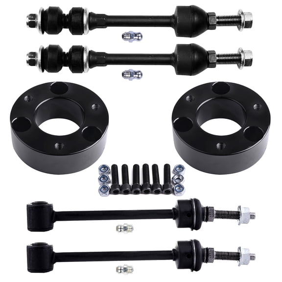 ECCPP 6pcs 2.5 inch Leveling Lift Front Sway Bar End Link Rear Sway Bar End Link fit for 2006 For Dodge Ram 1500