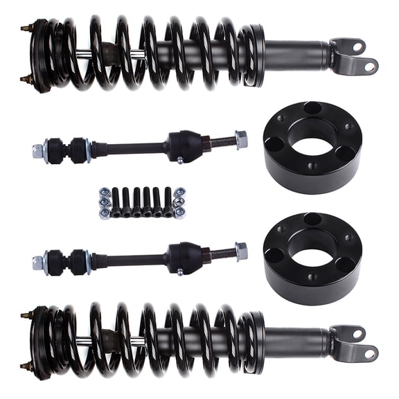 ECCPP 6pcs 2.5 inch Leveling Lift Shock Absorber Front Sway Bar End Link fit for 2006-2008 For Dodge Ram 1500