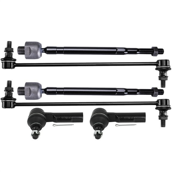 ECCPP 6pcs Front Tie Rod End Sway Bar End Link Fit for 2006-2013 for Honda for Ridgeline