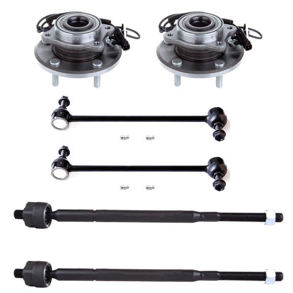 ECCPP 6pcs Wheel Hub Front Inner Tie Rod End Front Sway Bar End Link fit for 2008-2016 For Chrysler Town & Country 2008-2016 For Dodge Grand Caravan