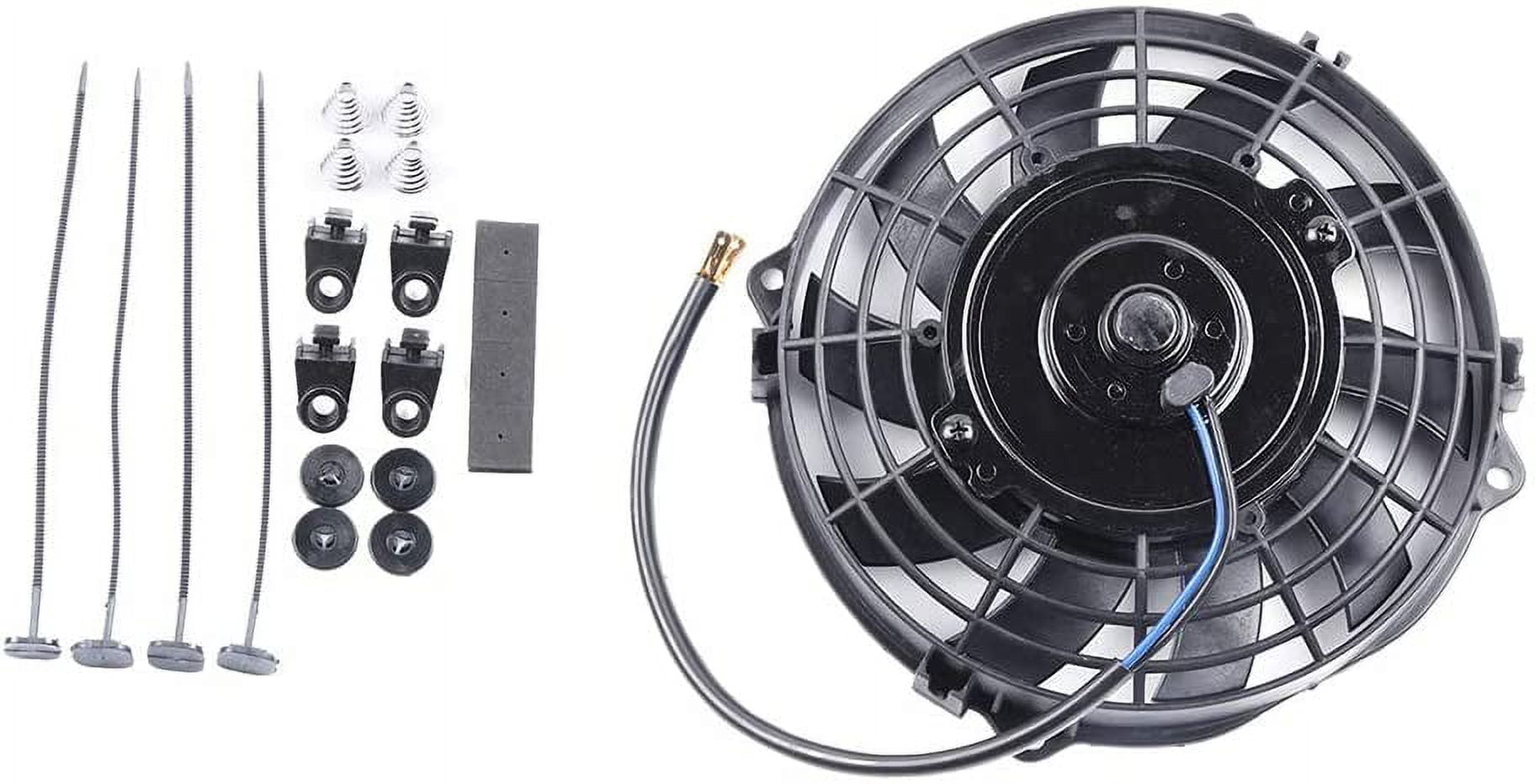 ECCPP 7Inch Universal Slim Radiator Cooling Fan Push Pull Electric 12V