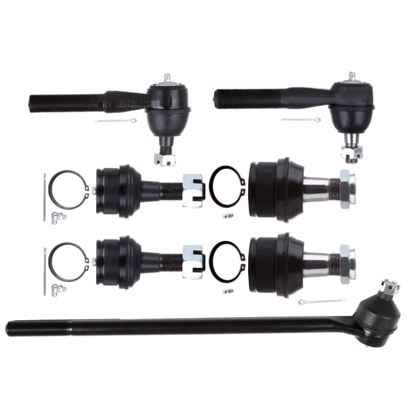 ECCPP - 7PCS Front Inner Outer Tie Rod End Lower Upper Ball Joint Compatible Fit 1980-1996 For Ford Bronco 1987-1996 For Ford For F-150 Suspension Kit
