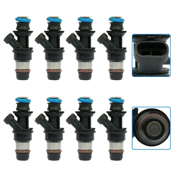 ECCPP 8 Fuel Injectors For Chevy Silverado 1500 4.8L 5.3L 6.0L 2001-2007 832-11180