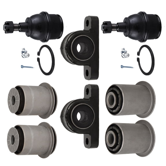 ECCPP - 8PC Lower Ball Joint Lower Control Arm Bushing - Compatible with 2006-2010 for Jeep Commander 2005-2010 for Jeep Grand for for Cherokee - K200181 K200182 K200183 K80629 Suspension Kit