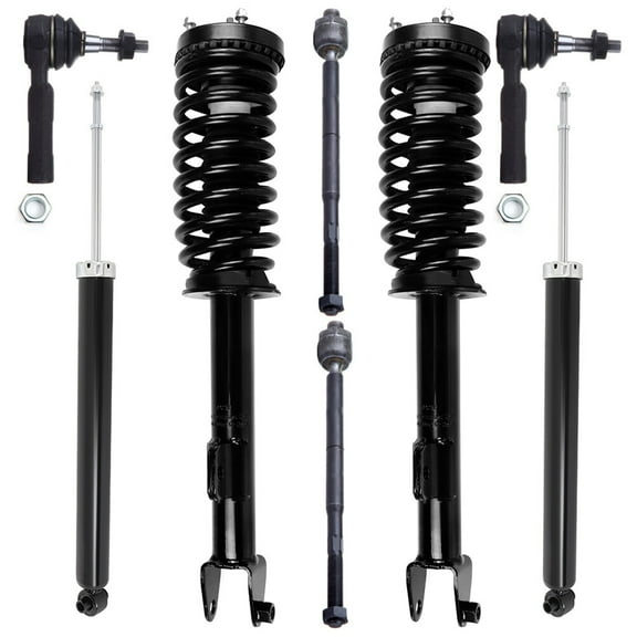 ECCPP 8PCS Front Complete Struts Assembly Rear shock absorber Tie Rod End for 2005-2010 for Chrysler 300 2006-2010 for Dodge Charger 2005-2008 for Dodge Magnum