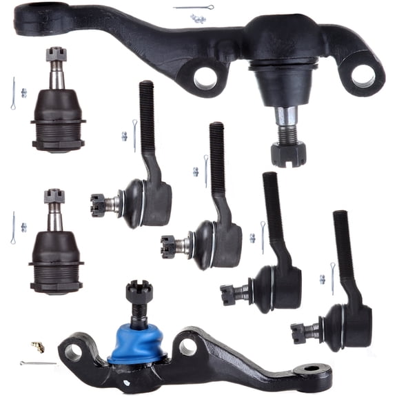 ECCPP - 8PCS Front Inner Outer Tie Rod End Lower Ball Joint and Steering Arm Upper Ball Joint For Dodge Challenger Charger Dart For Plymouth Barracuda Cuda Duster GTX Satellite Valiant Suspension Kit