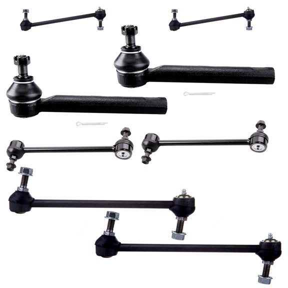 ECCPP - 8PCS Front Inner Outer Tie Rod End Sway Bar Link Compatible Fit 2004-2006 For Lexus RX330 2007-2009 For Lexus RX350 2004-2007 For Toyota For Highlander Suspension Kit