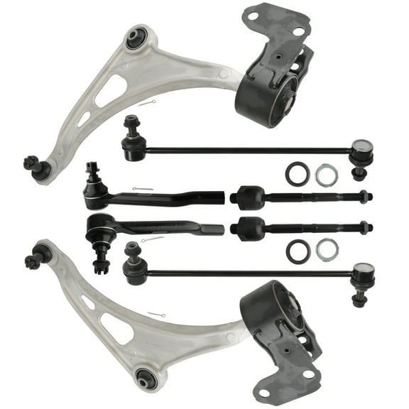 ECCPP 8PCS Front Lower Control Arm and Ball Joint inner/Outer Tie Rod End Sway Bar End link for 2014-2020 for Acura for MDX 2019-2021 for Honda for Passport 2017-2021 for Honda for Ridgeline