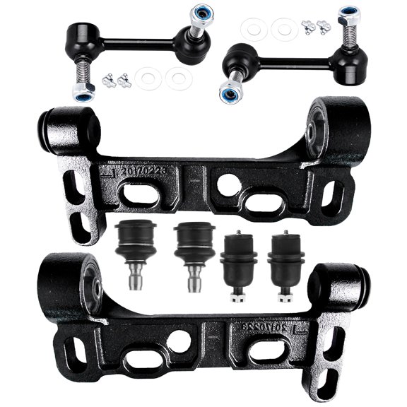 ECCPP - 8PCS Front Lower Control Arm Support Bracket Sway Bar Link Lower Upper Ball Joint For Buick Rainier For Chevy Trailblazer For GMC Envoy For Isuzu Ascender For Oldsmobile Bravada For Saab 9-7x