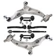 thumbnail image 1 of ECCPP - 8PCS Front Lower Control Arm w/Ball Joint Inner Outer Tie Rod End Sway Bar Link Compatible Fit 2016-2022 For Dodge For Durango 2016-2021 For Jeep Grand Cherokee Suspension Kit, 1 of 5