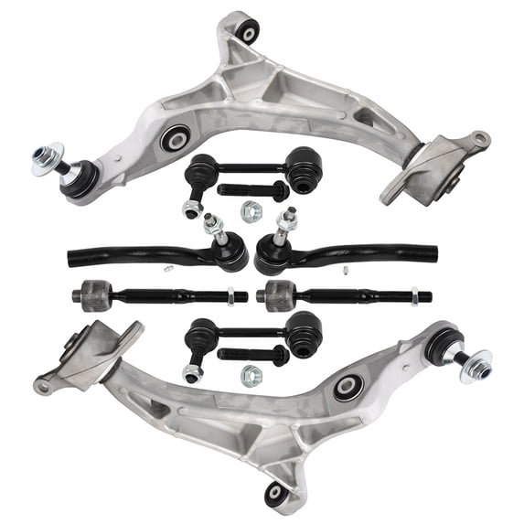 ECCPP - 8PCS Front Lower Control Arm w/Ball Joint Inner Outer Tie Rod End Sway Bar Link Compatible Fit 2016-2022 For Dodge For Durango 2016-2021 For Jeep Grand Cherokee Suspension Kit