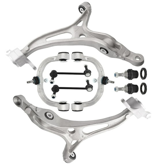 ECCPP - 8PCS Front Lower Upper Control Arm w/Ball Joint Sway Bar Link Compatible Fit 2006-2012 For Mercedes-Benz GL320 GL350 GL450 GL550 ML320 ML350 ML450 ML500 ML550 Suspension Kit