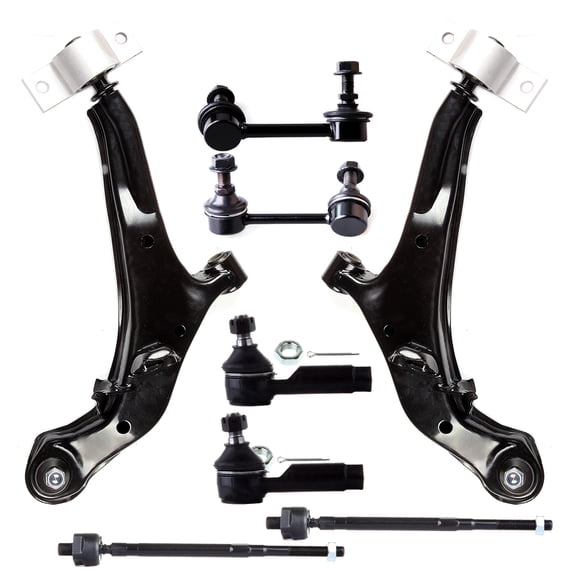 ECCPP 8PCS Front Suspension Kit for 2000-2003 for Nissan for Maxima 2002-2004 for INFINITI I35 Lower Control Arm and Ball Joint Assembly Sway Bar End Link Outer Tie Rod End