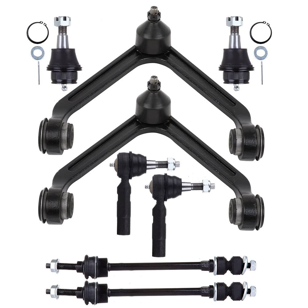 ECCPP - 8PCS Front Suspension Kit For 2002-2005 For Dodge Ram 1500 Upper Control Arm And Ball Joint Outer Tie Rod End Sway Bar End Link Lower Ball Joint