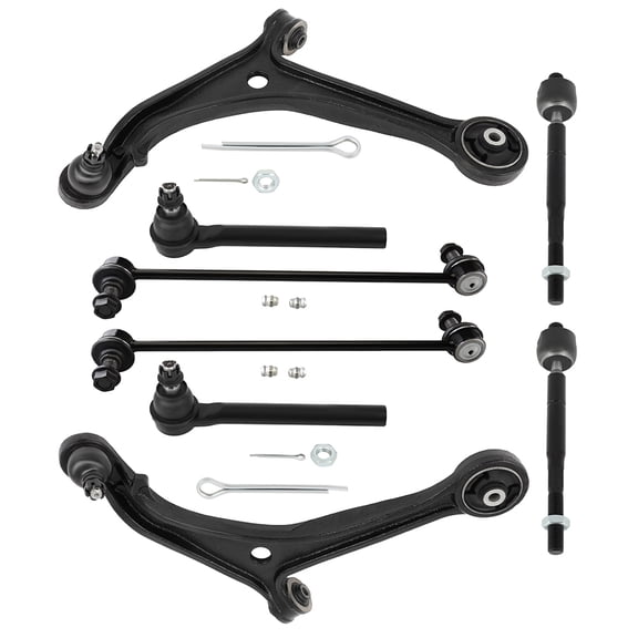 ECCPP 8PCS Front Suspension Kit for 2005-2010 for H-onda Odyssey Lower Control Arm and Ball Joint Assembly Sway Bar End Link Outer/Inner Tie Rod End Control Arm and Ball Joint Assembly