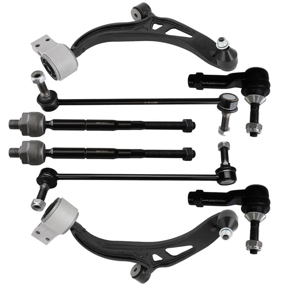 ECCPP 8PCS Front Suspension Kit for 2011-2017 for Ford Explorer 2013-2017 for Ford Police Interceptor Utility Lower Control Arm and Ball Joint Assembly Sway Bar End Link Outer Tie Rod End