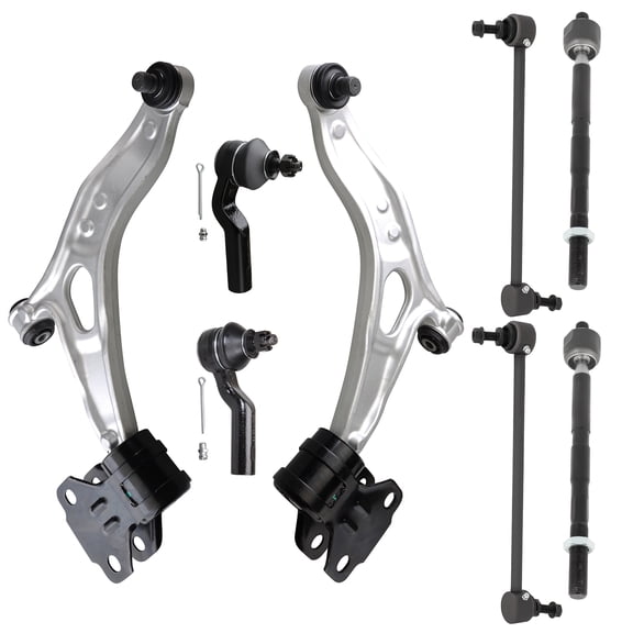 ECCPP 8PCS Front Suspension Kit for 2013-2016 for Ford C-Max 2012-2016 for Ford Focus Lower Control Arm and Ball Joint Assembly Sway Bar End Link Outer Tie Rod End
