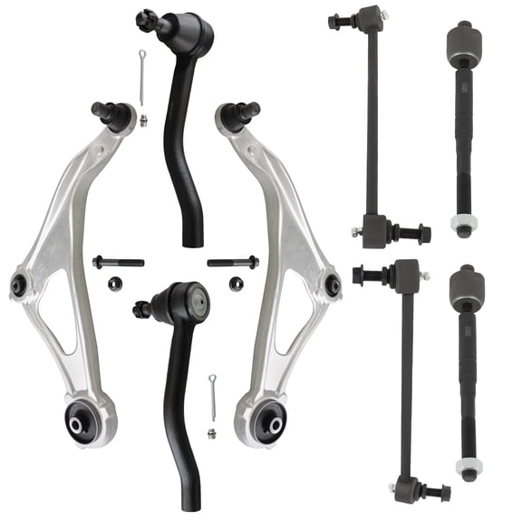 ECCPP 8PCS Front Suspension Kit for 2015-2018 for Nissan for Altima 2016-2019 for Nissan for Maxima Lower Control Arm and Ball Joint Assembly Sway Bar End Link Outer Tie Rod End