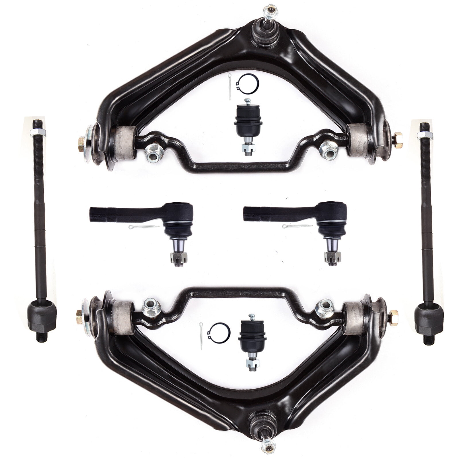ECCPP - 8PCS Front Suspension Kit For 2003-2005 For Ford Explorer 2002 2004-2005 For Mercury Mountaineer Upper Control Arm And Ball Joint Outer Tie Rod End Inner Tie Rod End Lower Ball Joint