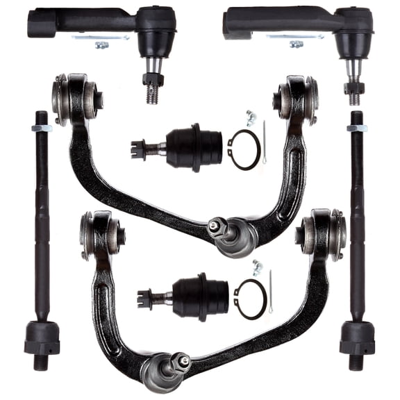 ECCPP 8PCS Front Suspension Kit for 2009-2014 for Ford F-150 2007-2017 for Ford Expedition Upper Control Arm and Ball Joint Outer Tie Rod End