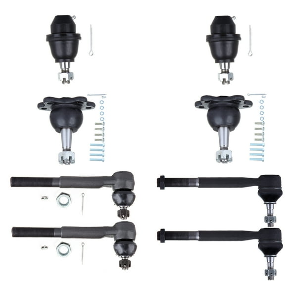 ECCPP - 8PCS Inner & Outer Tie Rod End + Lower & Upper Ball Joint Compatible With 1995-2000 Escalade For Chevy For GMC K1500 K1500 Suburban K2500 K2500 Suburban Tahoe Yukon Suspension Kit