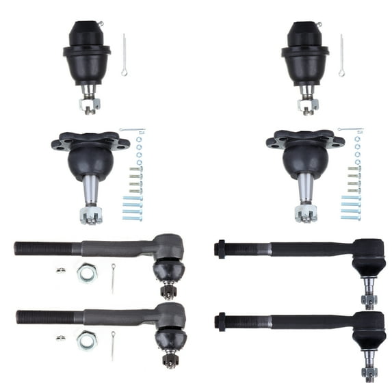 ECCPP - 8PCS Inner & Outer Tie Rod End + Lower & Upper Ball Joint Compatible With 1995-2000 Escalade For Chevy For GMC K1500 K1500 Suburban K2500 K2500 Suburban Tahoe Yukon Suspension Kit