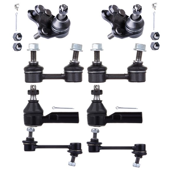 ECCPP - 8PCS Suspension Kit For 1994-1999 For Toyota Celica Front Outer Tie Rod End Front Sway Bar End Link Rear Sway Bar End Link Front Lower Ball Joint