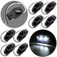 thumbnail image 1 of ECCPP 8X LED Light Smoke Cover Surface Mount Universal Side Marker Trailer White 12V, 1 of 5