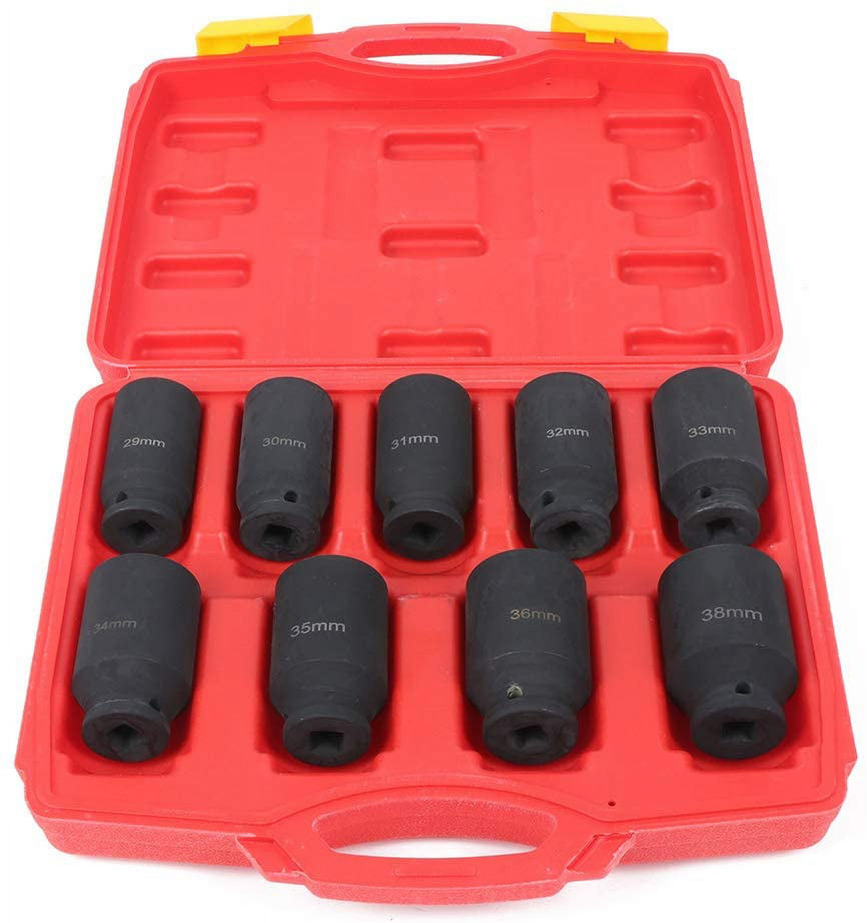 ECCPP 9-Piece 1/2 Inch Drive Deep Impact Axle Hub Socket Set Fit For ...