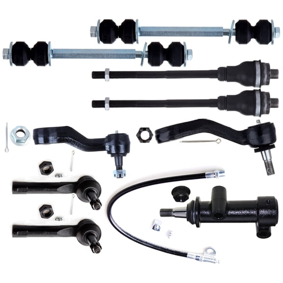 ECCPP 9PCS Front Suspension Kit for 2002-2006 for Cadillac Escalade EXT 2007 for Chevy Silverado 1500 Classic Sway Bar End Link Outer Tie Rod End