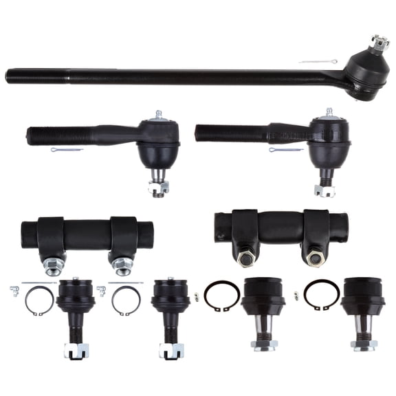 ECCPP 9pcs Inner Tie Rod End Outer Tie Rod End Tie Rod Adjusting Sleeve Lower Ball Joint Upper Ball Joint fit for 1980-1996 For FORD BRONCO 1980-1996 For Ford for F-150