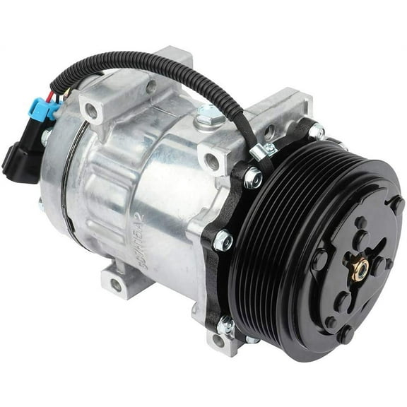 ECCPP A/C Compressor with Clutch CO 4485C 1991-2005 for Compatible for Freightliner FL70 4.3L 5.9L 7.2L 8.3L 6.0L 6.4L 2015-2017 for F-reightliner Sprinter 2500