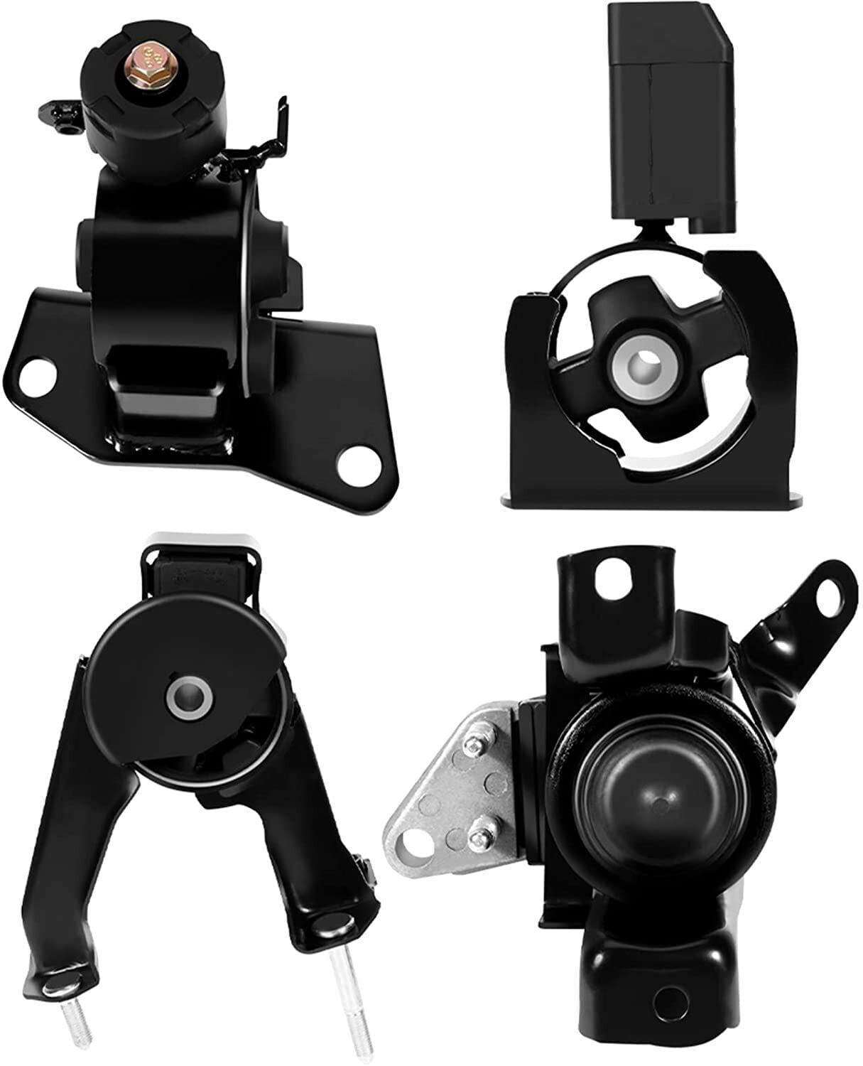 ECCPP A4219 A4221 A4220 A4218 Engine Motor and Trans Mounts Set of 4 Fit for Toyota for Corolla 2003-2008 for Matrix 2003-2006 for Pontiac for Vibe 2003-2008 1.8L