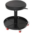 thumbnail image 1 of ECCPP Adjustable Rolling Stool Chair for Garage with Tool Tray with 300lbs Capacity Black, 1 of 7
