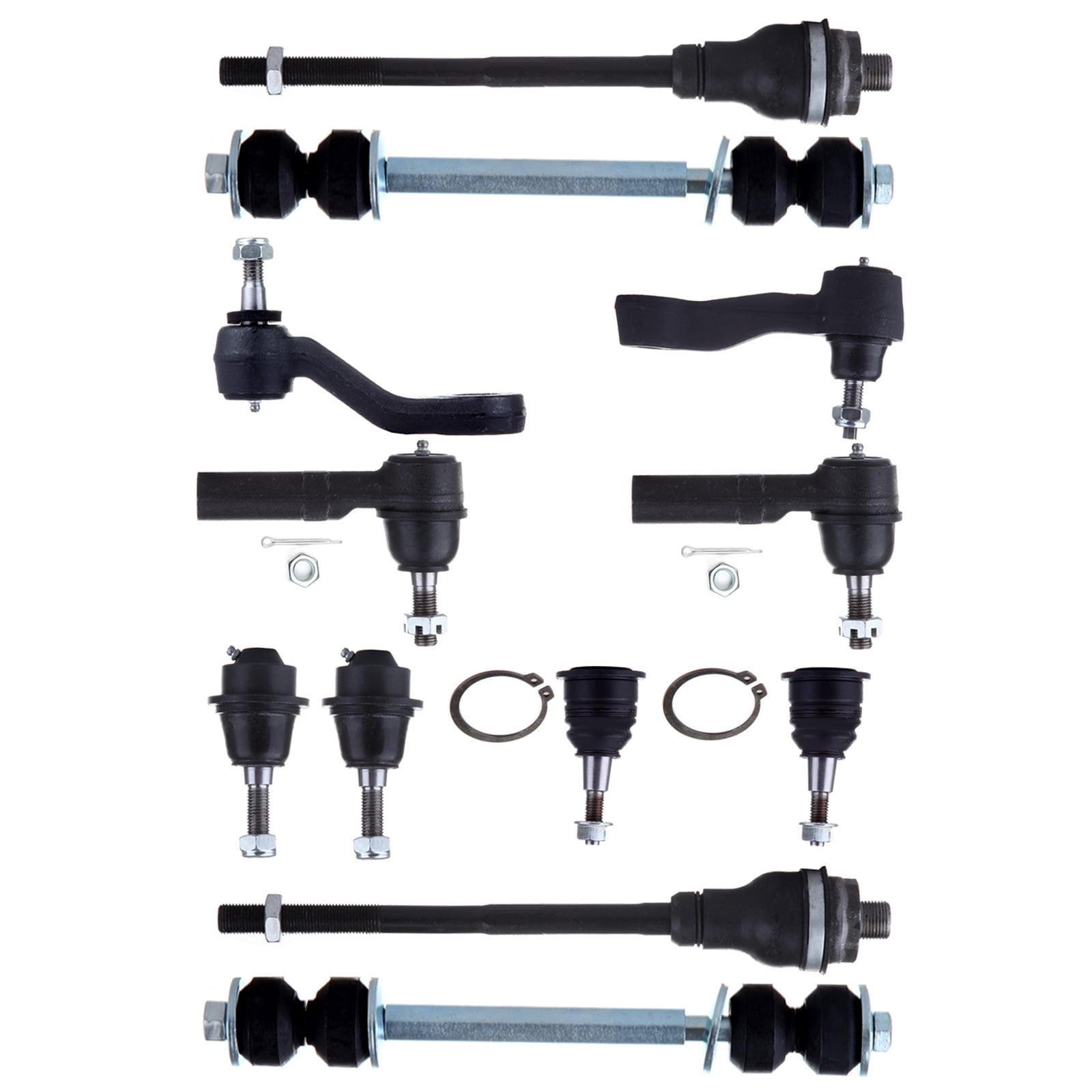 AKKON - For Avalanche Silverado Suburban Sierra Yukon XL H2 12pc Upper Lower Control Arm Sway Bar Tie Rod Ball Joint Kit In | Whizz Control Arms - Foto 12