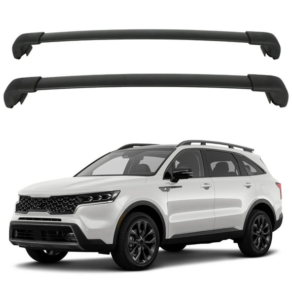 ECCPP Black Roof Rack Cross Bars Fits For Kia For Sorento 2021-2024 Side Rails Roof Rack Crossbars