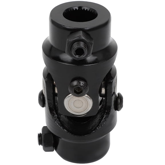 ECCPP Black Single Universal Steering U-Joint Shaft 5/8-36 Spline X 3/4 DD Working Angle 35 Degrees