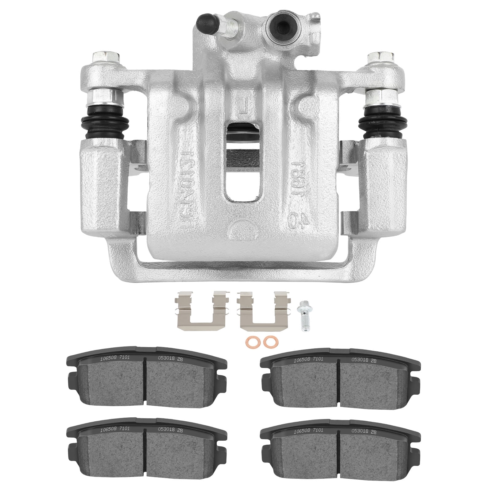 ECCPP Brake Calipers and Brake Pads Kits Compatible For 2012-2015 For ...