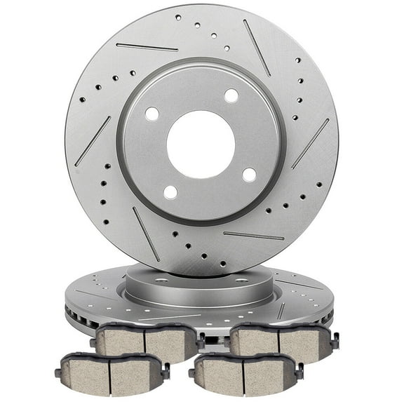 ECCPP Brakes Rotor and Ceramic Brake Pad fit For Nissan Cube 2009-2014,For Nissan Sentra 2007-2012,For Nissan Versa 2007-2012