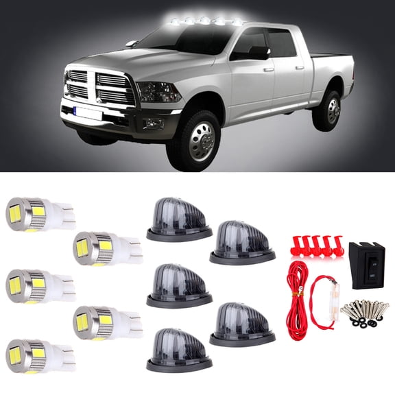 ECCPP Cab Marker Smoke Covers Lens Smoke Socket kit Smoke Len Number of 21