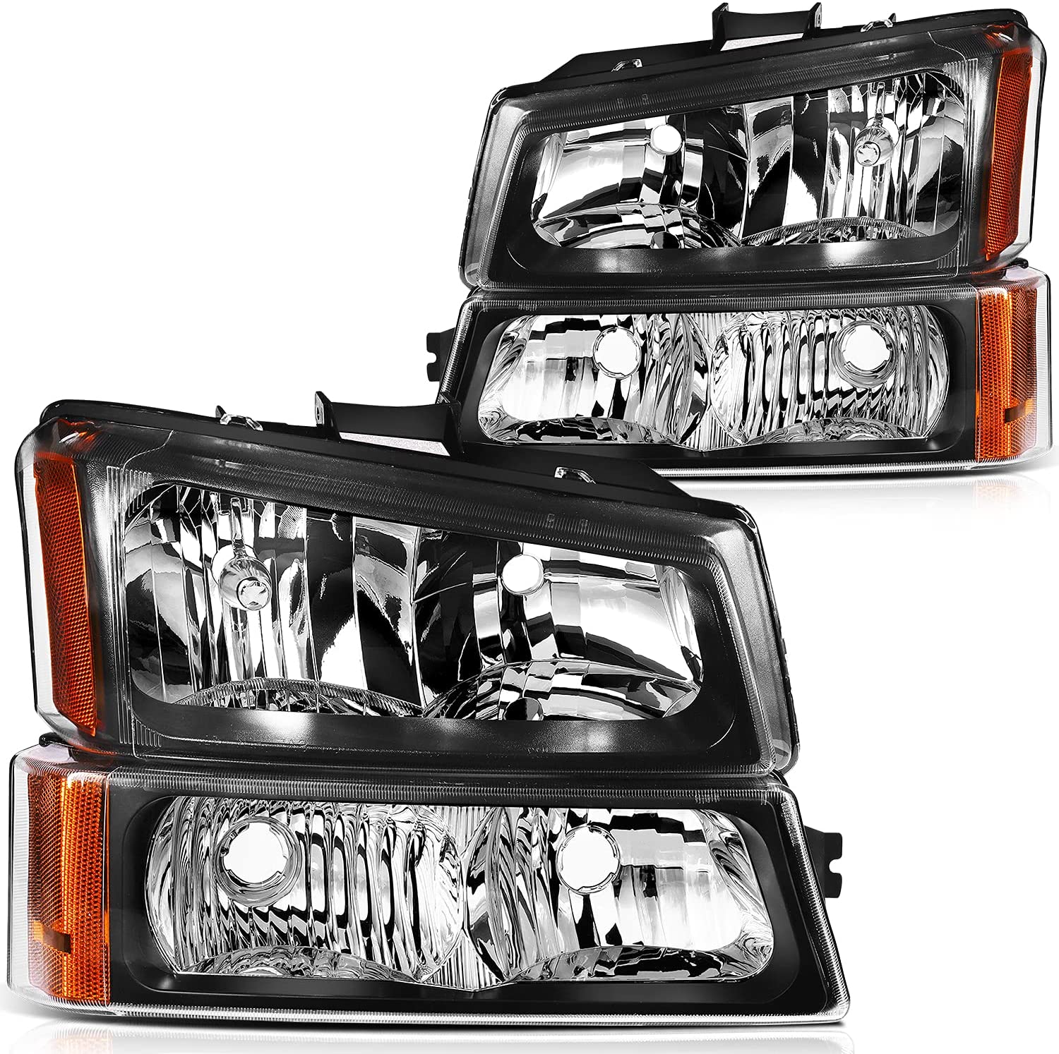 ECCPP Car Headlight Assembly 2003-2006 For Chevrolet Avalanche 1500 ...