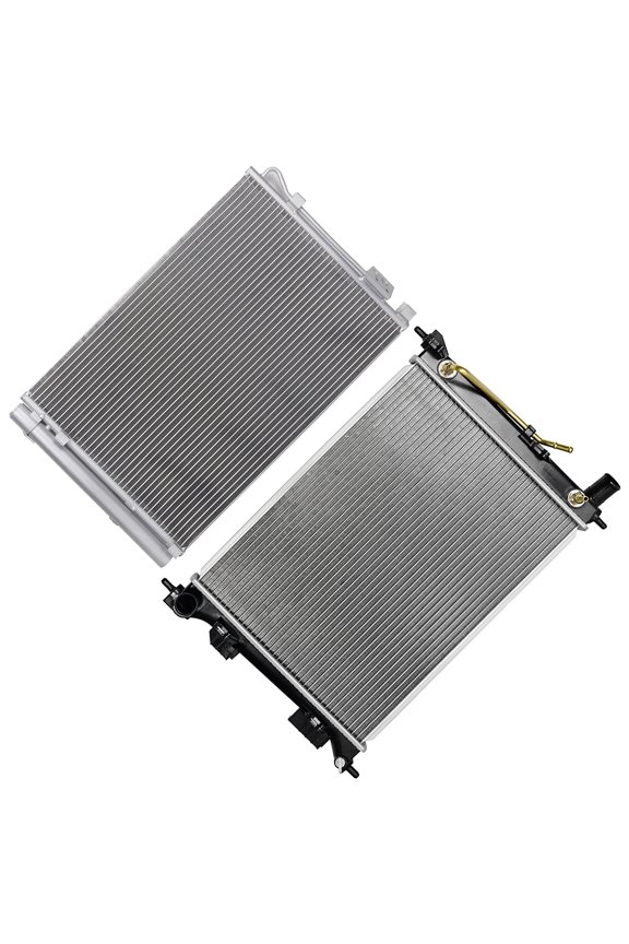 Car Radiator and A/C Condenser Fits for Kia for Rio 2012-2013 for Hyundai for Accent 2012-2013 13253CU13253,RK1682 253101R150 3979,976061R000,976062V000,HY3030149