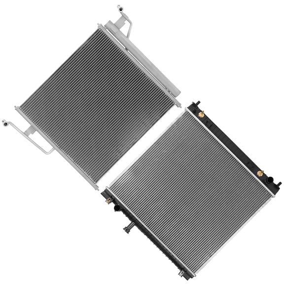 ECCPP Car Radiator and A/C Condenser Fits for Nissan for TITAN 2004-2015 for Nissan for Armada 2005-2015 2691 11764898,615343873794,671607202762,CND3239