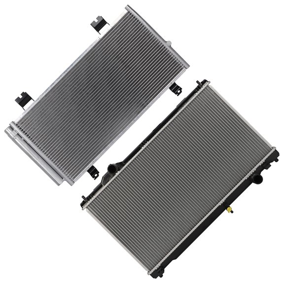 ECCPP Car Radiator and A/C Condenser Fits for Lexus for IS350 2006-2015 for Lexus for IS250 2006-2015 2968
