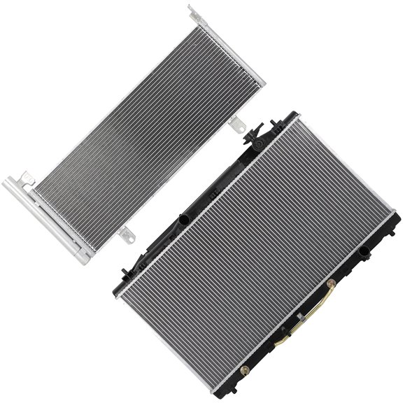 ECCPP Car Radiator and A/C Condenser Fits for Toyota for Camry 2008-2011 CU164000P220;16400AD020;2919