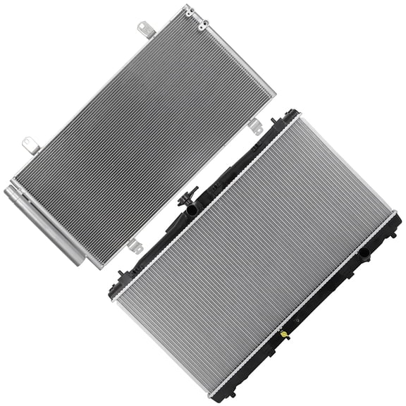 ECCPP Car Radiator and A/C Condenser Fits for Toyota for Camry 2012-2017 for Toyota for Avalon 2013-2018 3995,3995C,940443,CN3995PFC,CN3995PFC